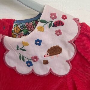 Boden Girls 2T red corduroy dress